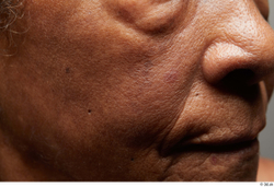 and more Face Mouth Nose Cheek Skin Woman Chubby Wrinkles Studio photo references